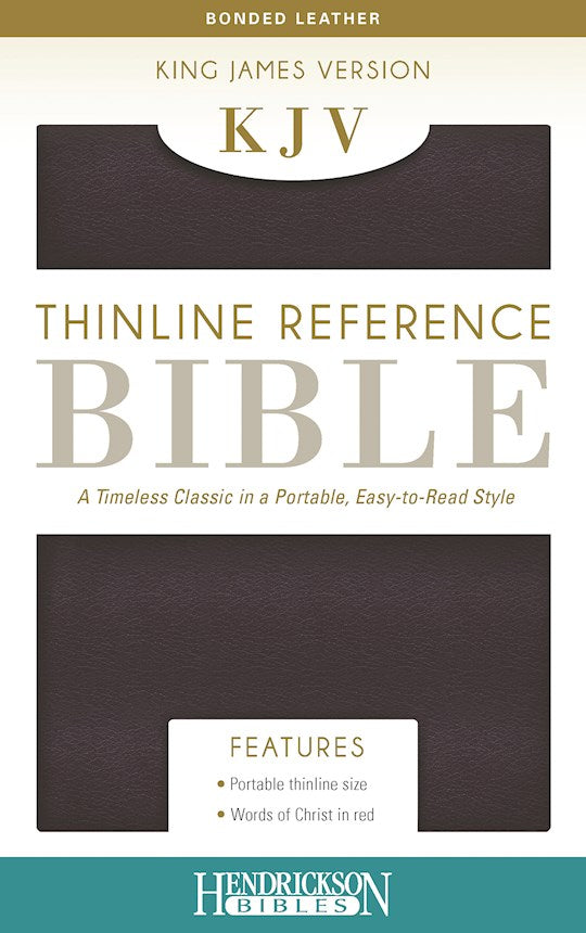 KJV Thinline Reference Bible Burgundy Bonded Leather