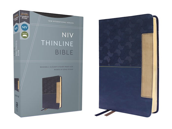 NIV  Thinline Bible (Comfort Print)-Blue Leathersoft