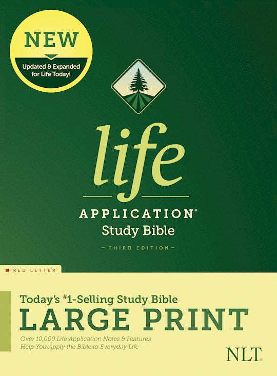 NLT Life Application Study Bible Large Print Hardcover 3rd edition