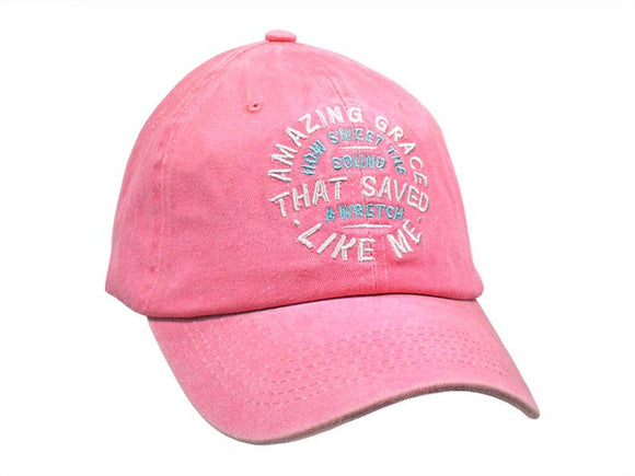 Pink Amazing Grace Cap