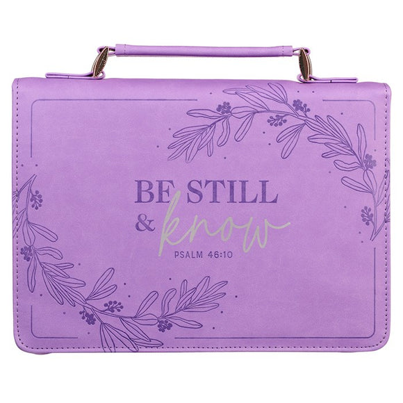 Be Still and Know Large Bible Cover