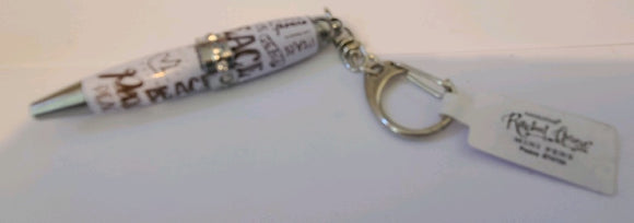 Peace Mini Pen on key chain