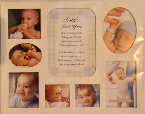 Baby's First Year Frame Insert