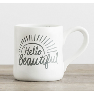 Hello Beautiful Hand Thrown Mug