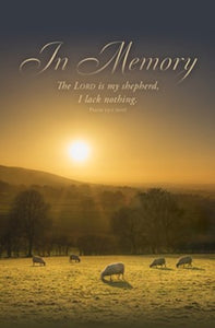 Bulletin-In Memory: The Lord Is My Shepherd