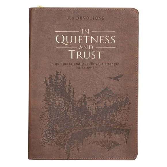 In Quietness and Trust Zippered Devotional