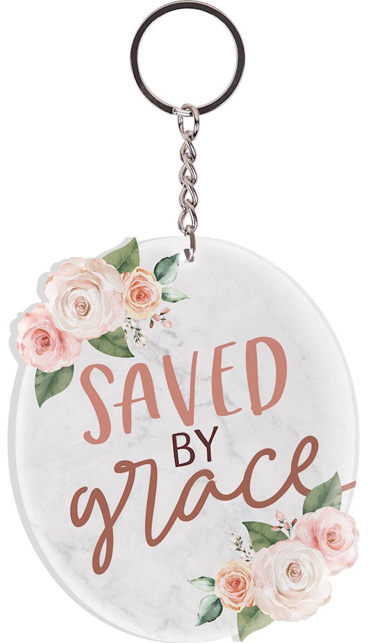 Saved by Grace Key Chain