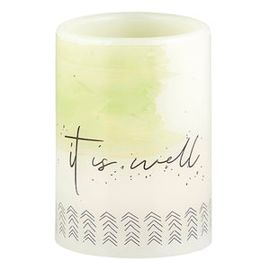 LED Candle-It Is Well-Gift Boxed (4")
