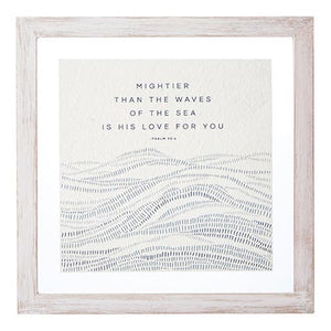 Mightier Than the Waves Framed Wall Art