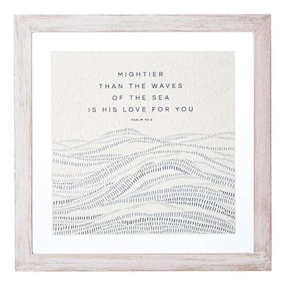 Mightier Than the Waves Framed Wall Art
