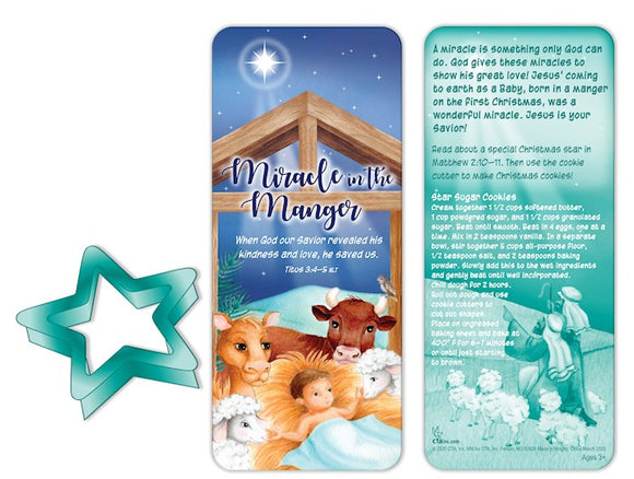 Miracle in the Manger Cookie cutter/Bookmark Set