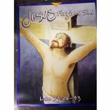 Jesus Forgives Sins Poster Chart