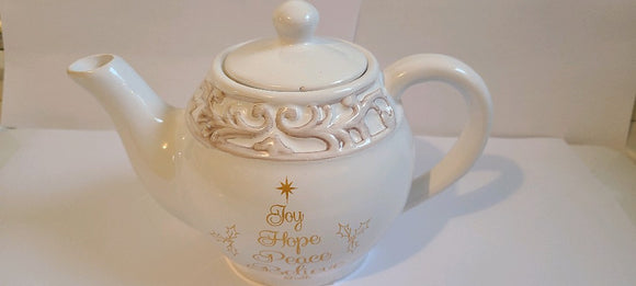 Joy, Hope ceramic Tea Pot