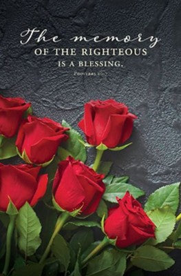 Bulletin-The Memory Of The Righteous Is A Blessing