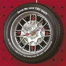Serve the Lord Tire-lessly Clock