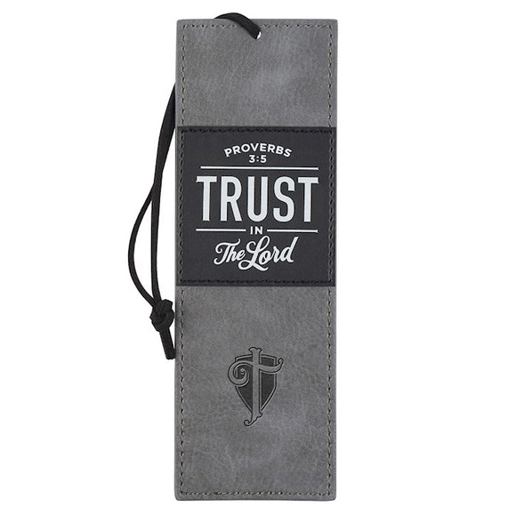 Trust in the Lord Faux Leather Bookmark Prov.3:5